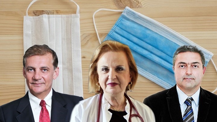 Μάσκες:-Διπλές-ή-μονές;-Υφασμάτινες-ή-ιατρικές;-–-Βασιλακόπουλος,-Δημόπουλος-και-Παγώνη-απαντούν