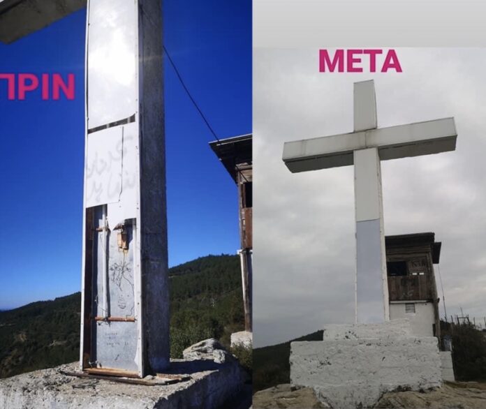 Επισκευάστηκε-απο-την-Αντιπεριφέρεια-Καβάλας-ο-φωτιζόμενος-“Σταύρος”