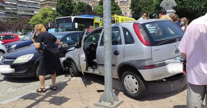 Τροχαίο-ατύχημα-με-έναν-τραυματία-στο-κέντρο-της-Καβάλας
