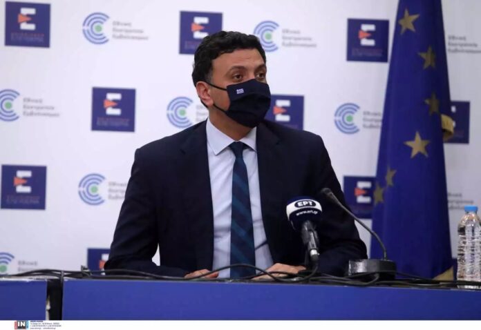 Η-ανακοίνωση-των-νέων-μέτρων-για-ανεμβολίαστους-από-τον-Βασίλη-Κικίλια-και-την-Αναστασία-Κοτανίδου