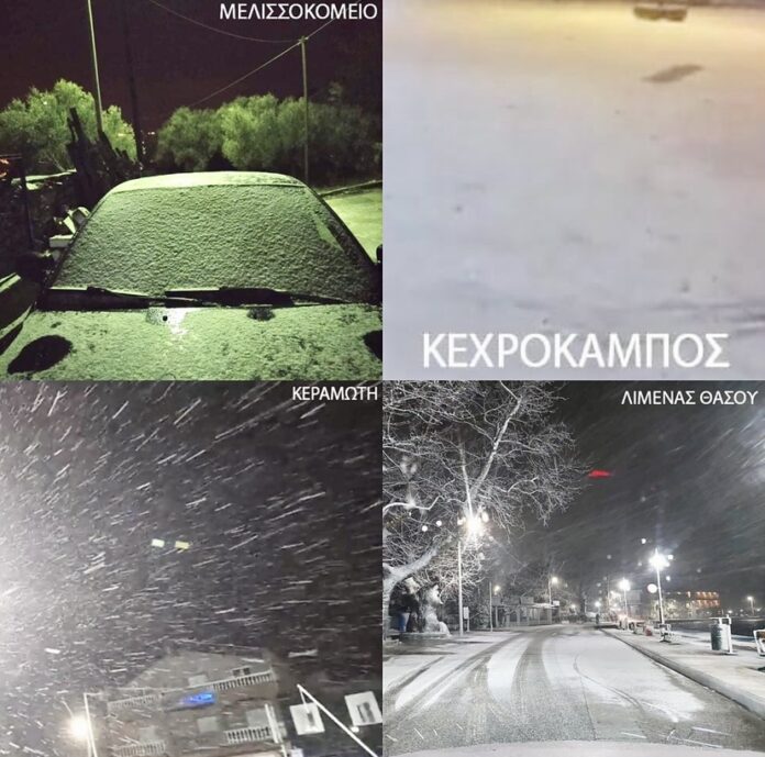 Χιονίζει-σε-περιοχές-του-Νομού-Καβάλας Χιονίζει-σε-περιοχές-του-Νομού-Καβάλας