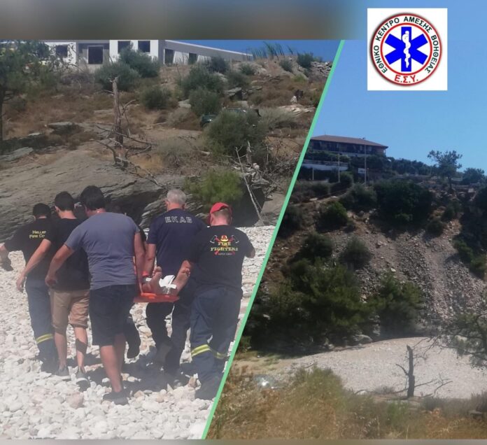 30χρονος-έπεσε-απο-ύψος-15-μέτρων-στη-Θάσο