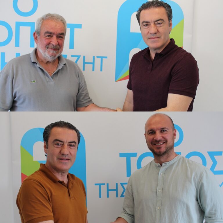 Υποψήφιοι-Νίκος-Φραντζεσκάκης-και-Γιώργος-Παπαντίδης-με-τον-Μάκη-Παπαδόπουλο