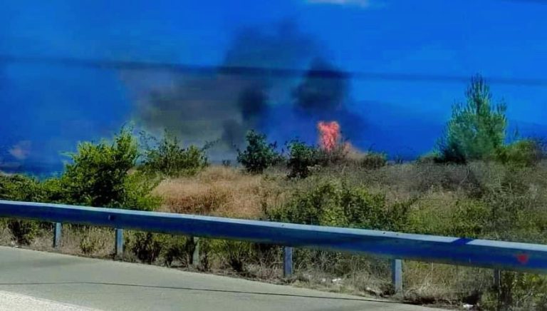 Πυρκαγιά-εκδηλώθηκε-στον-κόμβο-της-Μουσθένης