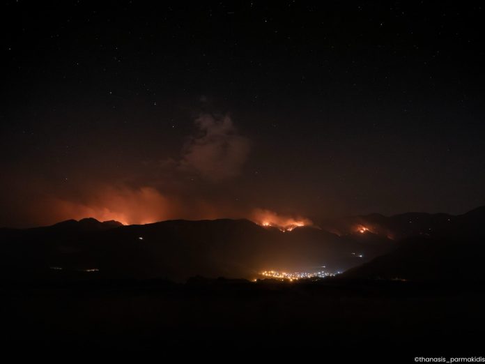 Φωτιά-στο-Παγγαίο:-Ενισχύθηκαν-οι-εναέριες-δυνάμεις