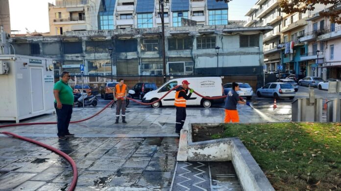 Επιχείρηση-καθαρισμού-σε-διάφορα-σημεία-της-πόλης