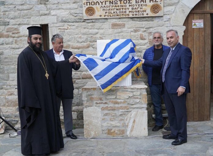 Ο-Δήμος-Θάσου-τίμησε-την-προσφορά-του-Πολύγνωτου-Βαγή-με-τα-σημερινά-αποκαλυπτήρια-της-προτομής-του-στην-Ποταμιά